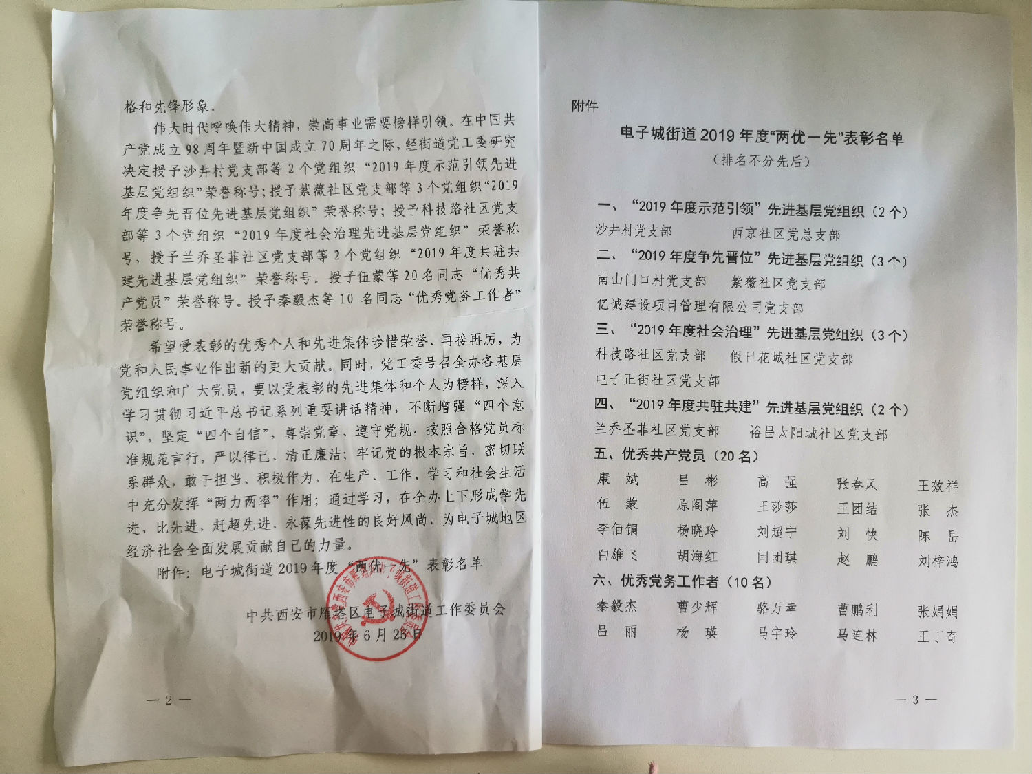 &ldquo;2019年度爭(zhēng)先晉位&rdquo;先進(jìn)基層黨組織