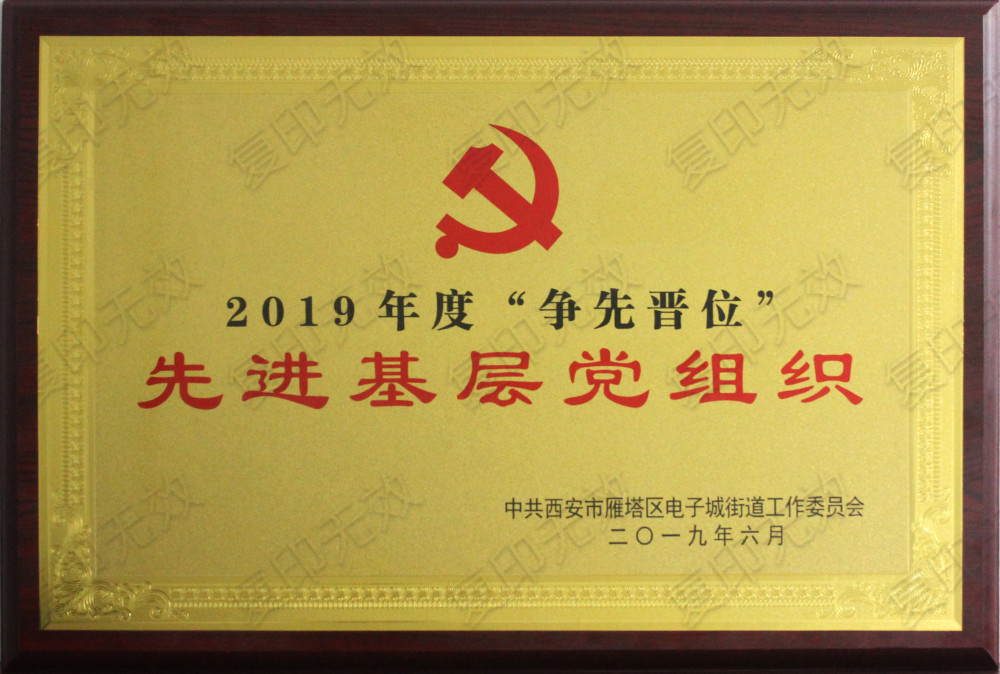 &ldquo;2019年度爭(zhēng)先晉位&rdquo;先進(jìn)基層黨組織